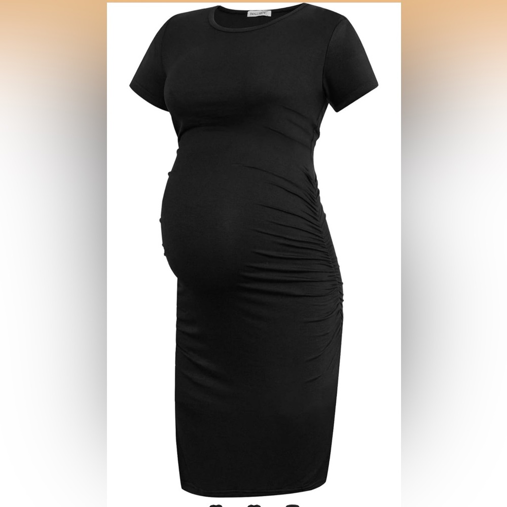 Short sleeve/ no sleeve 2 black midi dresses - Picture 2 of 2